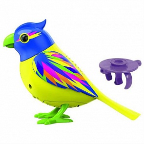 Птичка с кольцом, желтая с голубой головой (Silverlit, 88286-6)